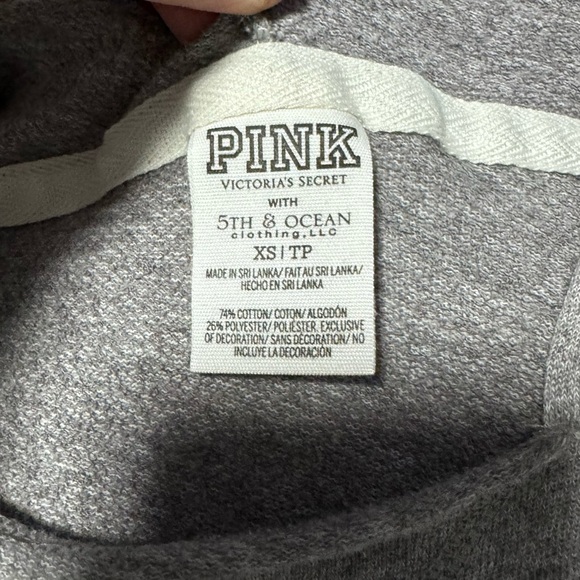 PINK Juniors Pullover Hoodie XS Seattle Mariners Baseball theme shiny - Picture 2 of 11